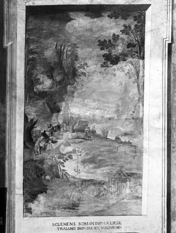 Martirio di San Clemente I papa (dipinto) di Ligustri Tarquinio (sec. XVII)