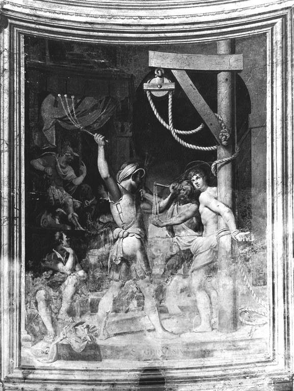 Martirio di San Gervasio (dipinto) di Commodi Giovan Andrea (sec. XVII)