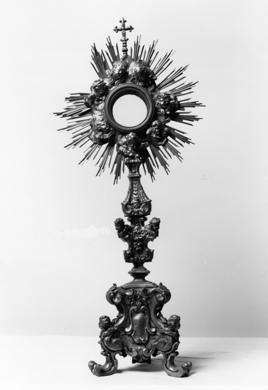 ostensorio - ambito romano (prima metà sec. XVIII)