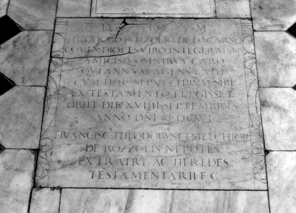 lapide - ambito romano (sec. XVII)