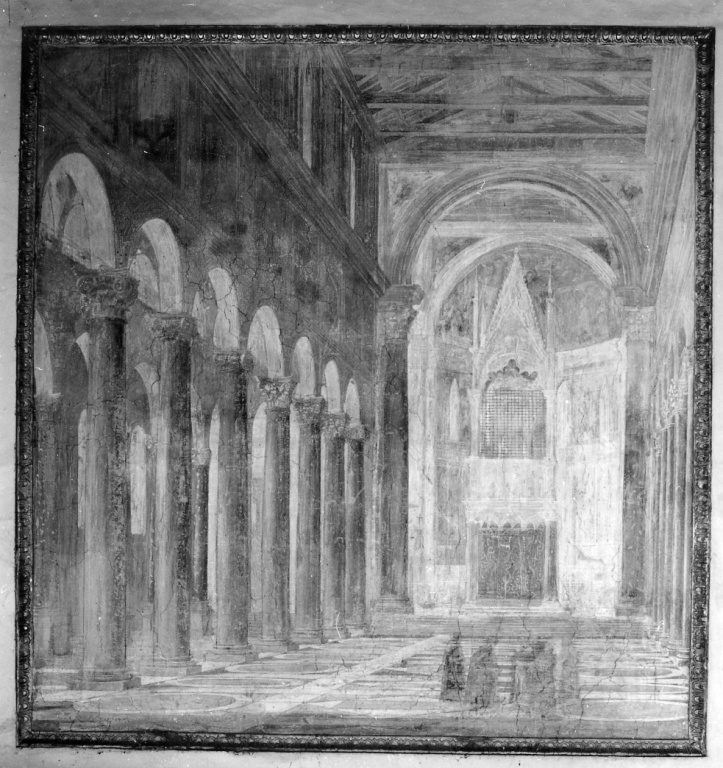 Interno di San Giovanni in Laterano (dipinto) di Gagliardi Filippo (sec. XVII)