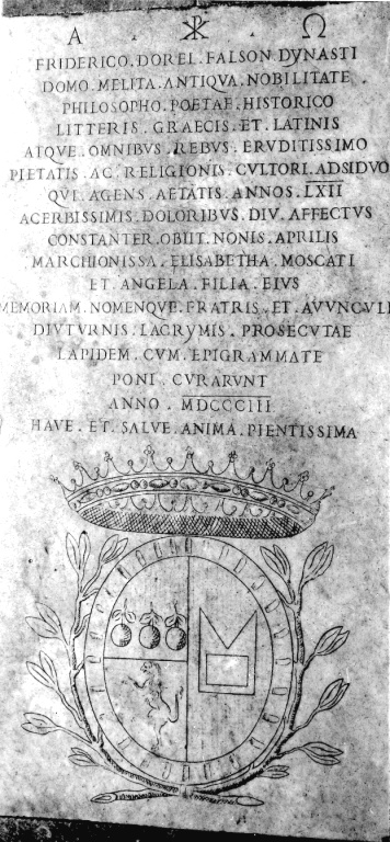 lapide tombale - ambito romano (sec. XIX)