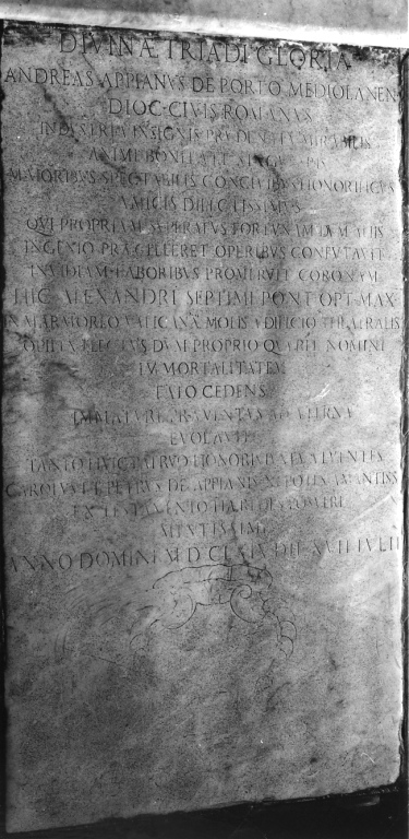 lapide tombale - ambito romano (sec. XVII)