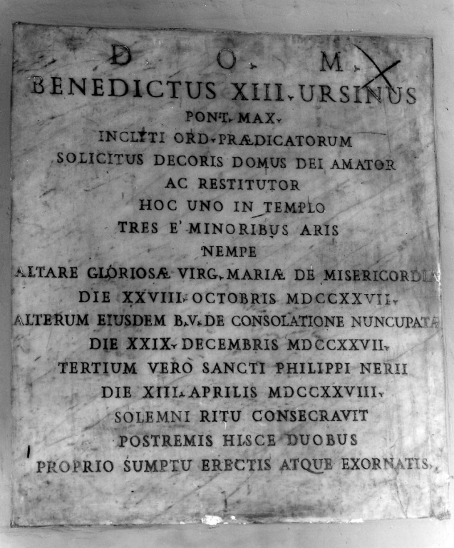 lapide - ambito romano (sec. XVIII)