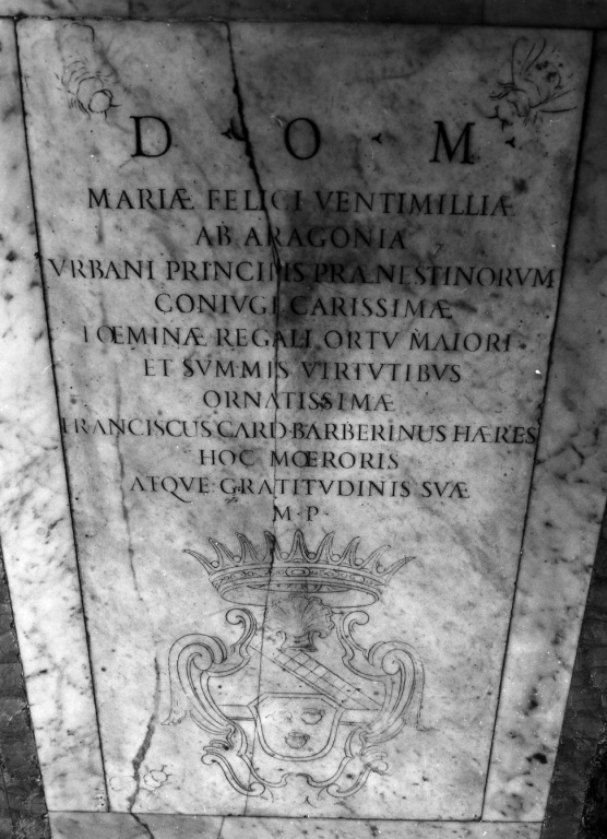 lastra tombale - ambito romano (sec. XVIII)