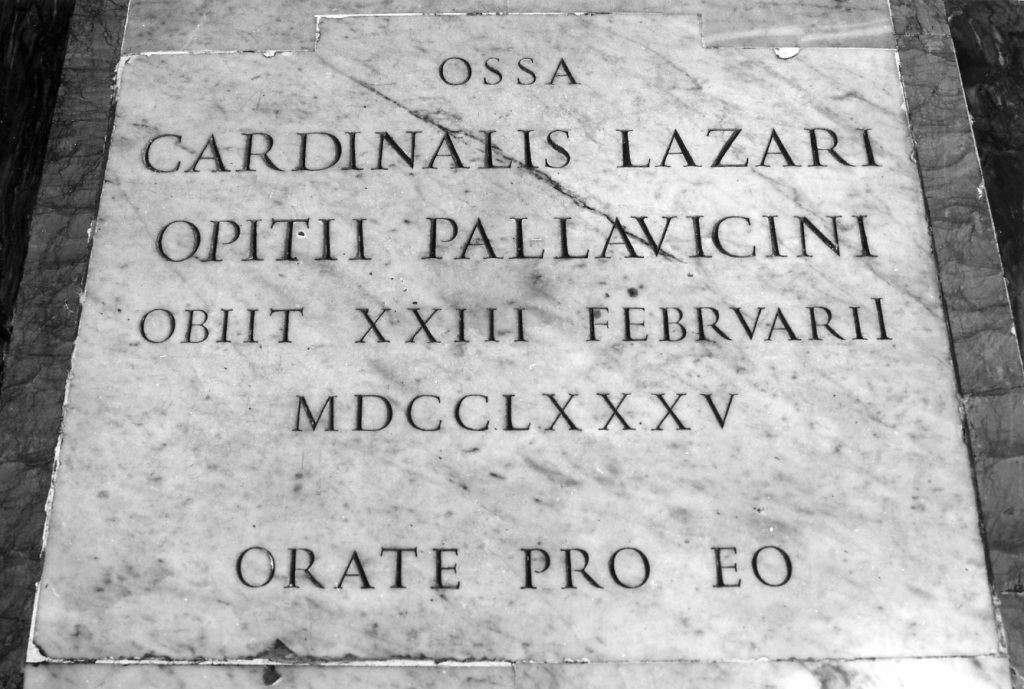 lastra tombale - ambito romano (sec. XVIII)