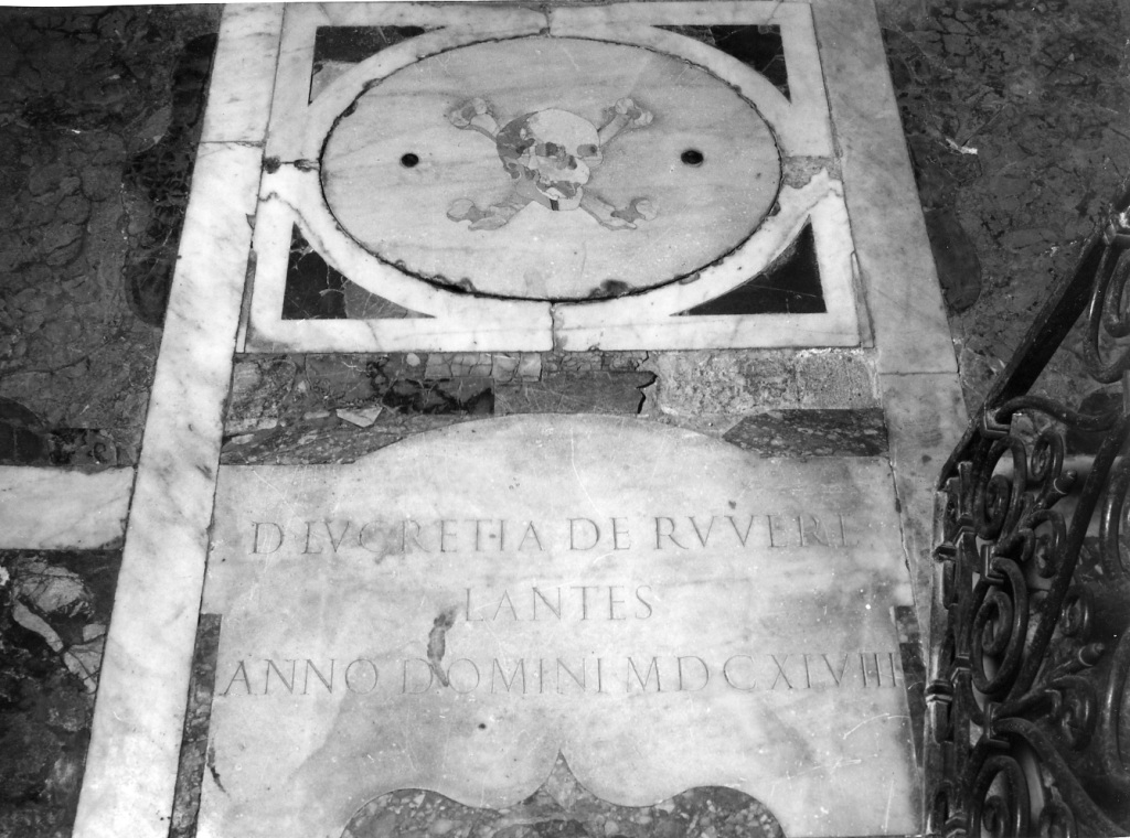 lastra tombale - ambito romano (sec. XVII)