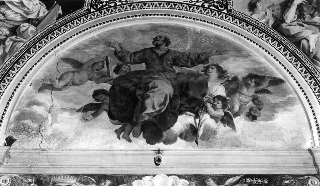 S. Matteo in gloria tra angeli (dipinto) di Ubaldini Pietro Paolo (sec. XVII)