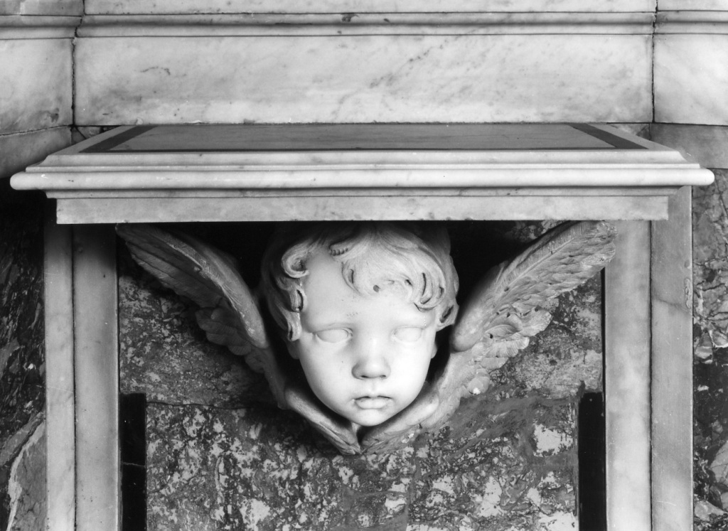 Cherubino (scultura) - ambito romano (seconda metà sec. XVII)