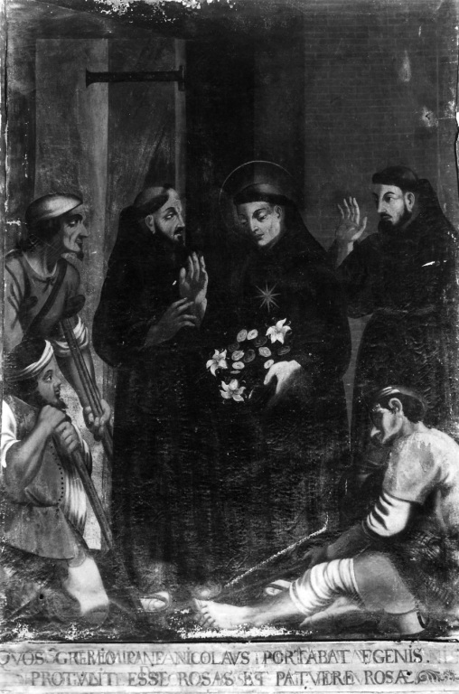 Storie di S. Nicola da Tolentino (dipinto) - ambito romano (seconda metà sec. XVII)