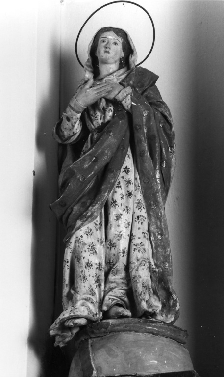 Madonna orante (statua) - ambito romano (metà sec. XVIII)