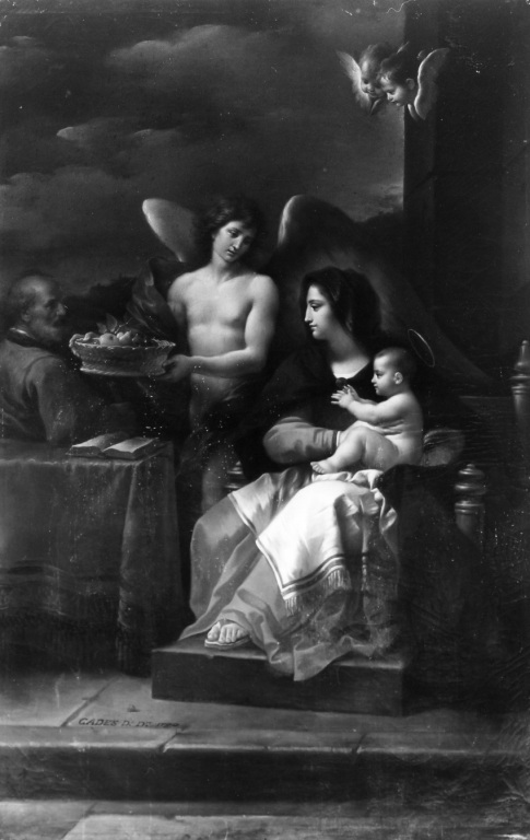 Sacra Famiglia (dipinto) di Cades Giuseppe (fine sec. XVIII)