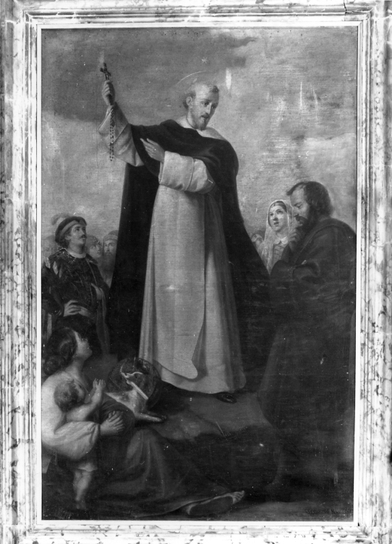 Predica di San Domenico (dipinto) di Ruspi Ercole (sec. XIX)