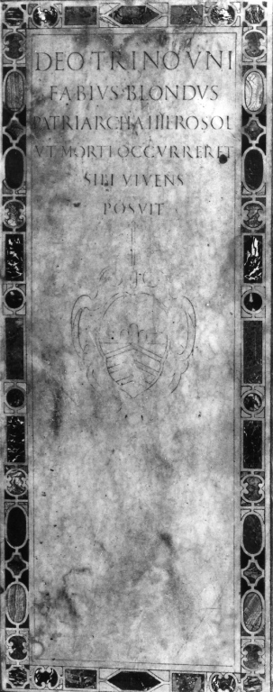 lapide tombale - ambito romano (sec. XVII)