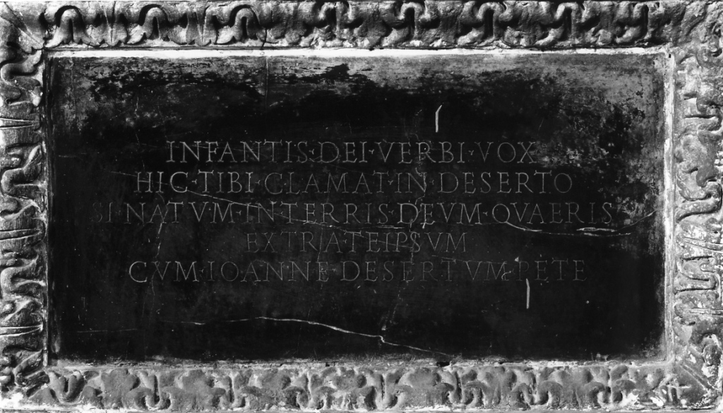 lapide - ambito romano (prima metà sec. XVII)