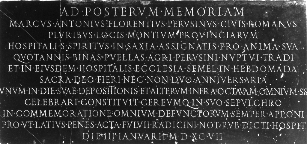 lapide commemorativa - ambito romano (sec. XVII)