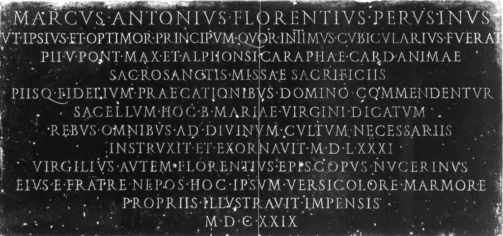 lapide commemorativa - ambito romano (sec. XVII)