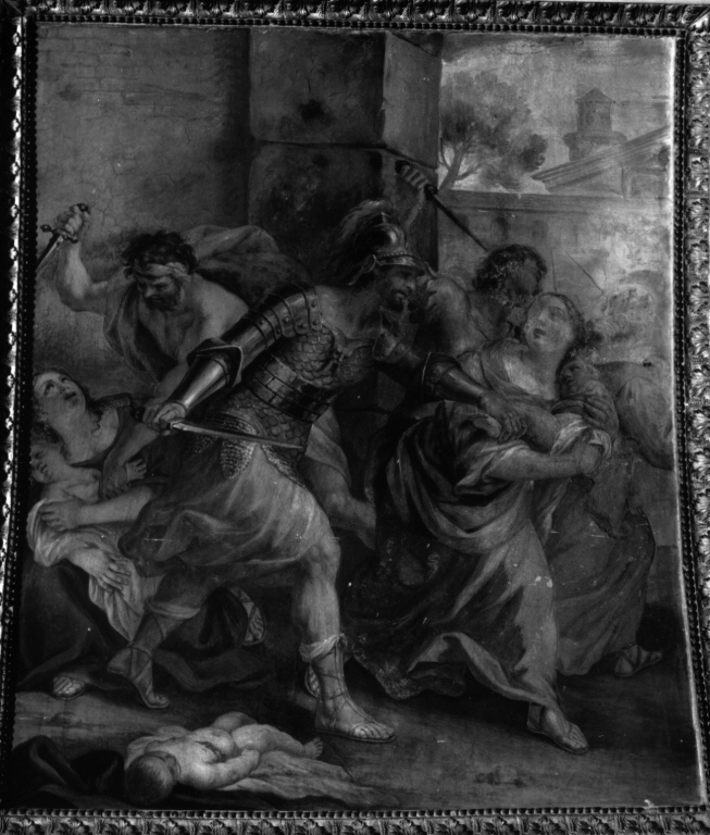 Strage degli innocenti (dipinto) di Motta Raffaellino detto Raffaellino da Reggio - ambito romano (prima metà sec. XVI, sec. XVII)