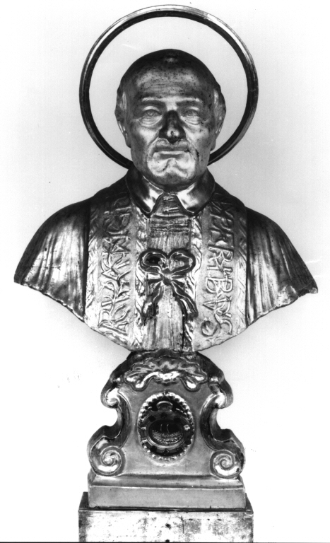 San Vincenzo de' Paoli (reliquiario - a busto) - artigianato romano (fine/inizio secc. XVIII/ XIX)