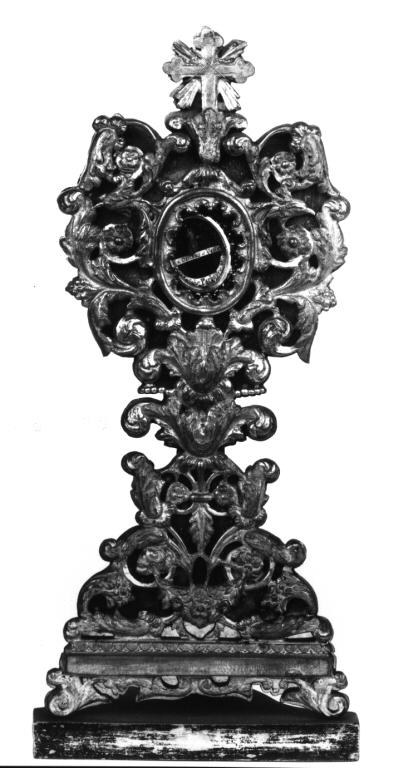 reliquiario - a ostensorio - ambito italiano (sec. XIX)