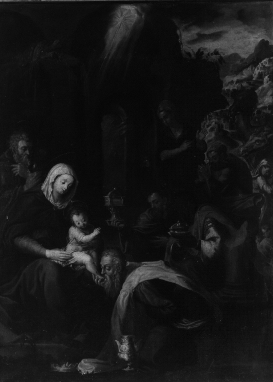 Adorazione dei Magi (dipinto) di Van de Casteele François (sec. XVI)