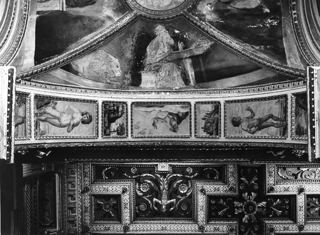 Dio, Adamo ed Eva (dipinto) di Melozzo da Forlì (attribuito) (fine/inizio secc. XV/ XVI)