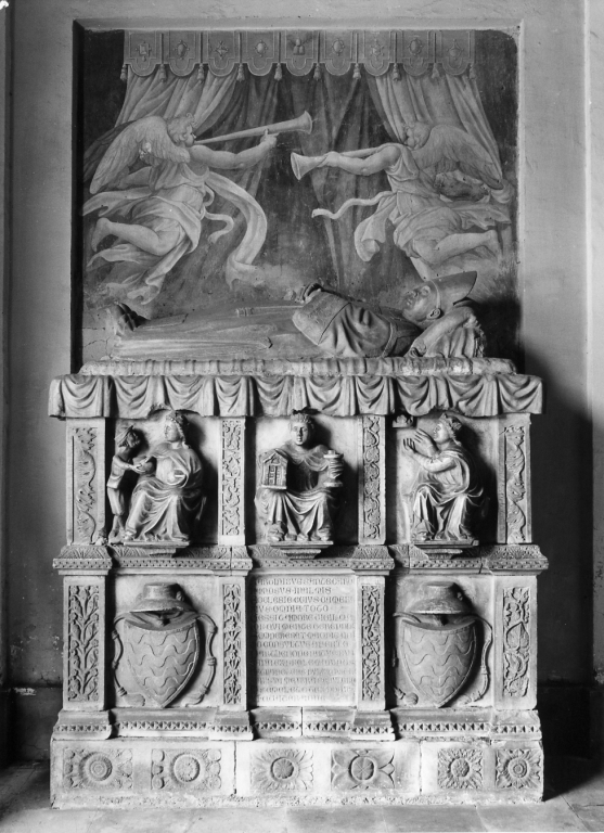 ritratto del card. Marino Vulcani (rilievo) - ambito romano (sec. XIV)