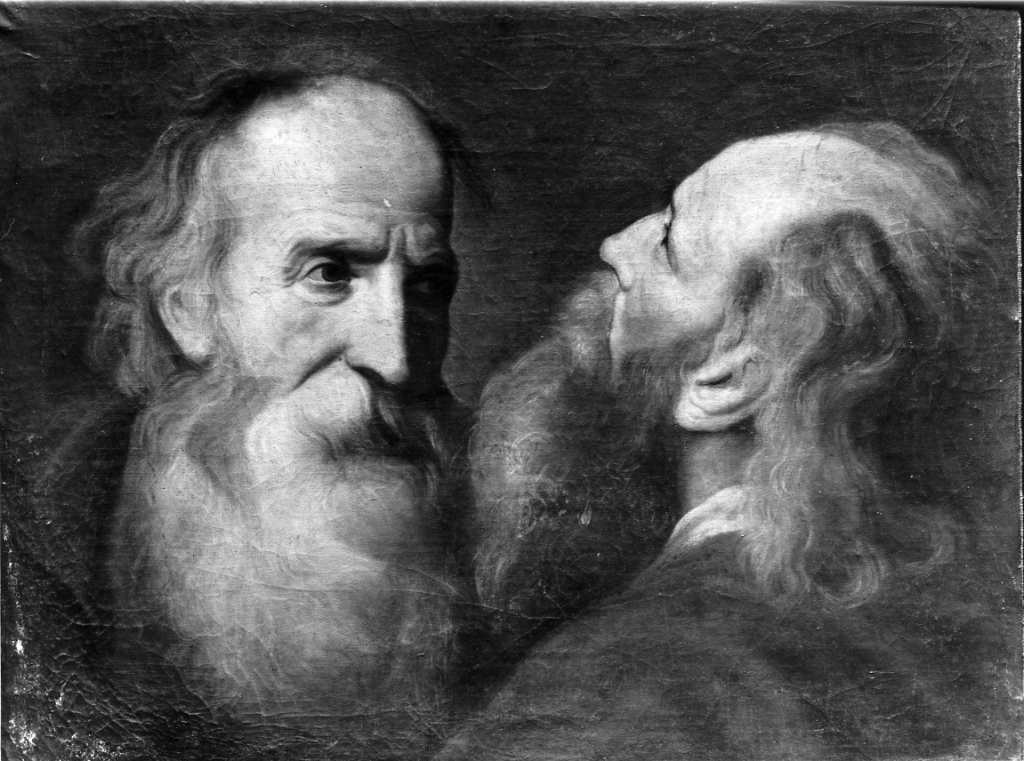 studio di teste (dipinto) - ambito romano (prima metà sec. XVIII)