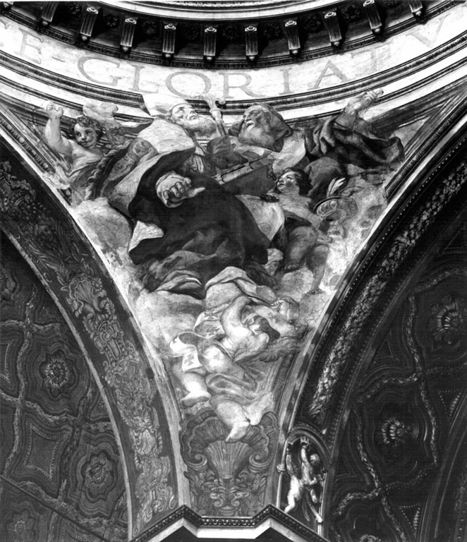 Sant'Ambrogio e San Giovanni Crisostomo (dipinto) di Marini Pasquale Andrea (inizio sec. XVII)