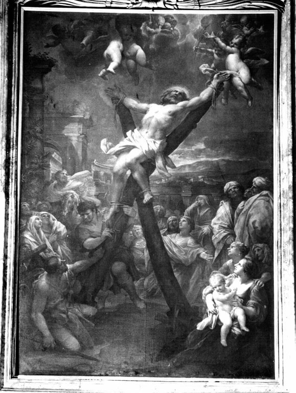 morte di Sant'Andrea (dipinto) di Baldi Lazzaro (inizio sec. XVIII)