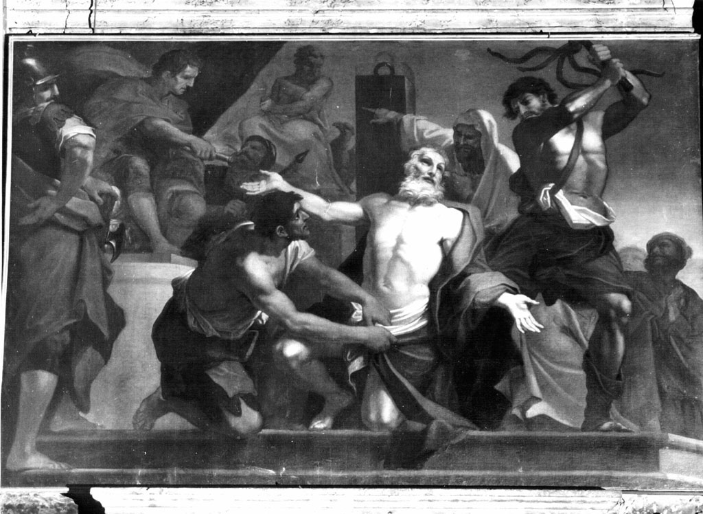 flagellazione di Sant'Andrea (dipinto) di Grecolini Giovanni Antonio (sec. XVIII)