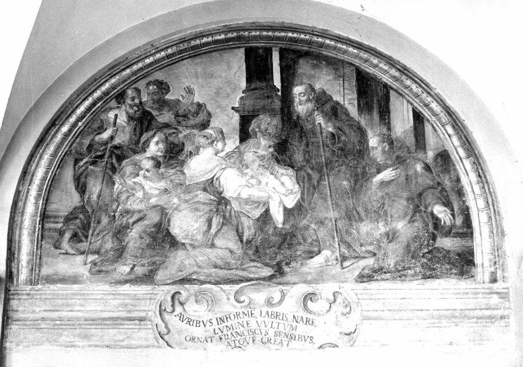 San Francesco di Paola risana il viso informe di un bambino (dipinto) di Tempesti Domenico detto Tempestino (attribuito) (fine sec. XVII)