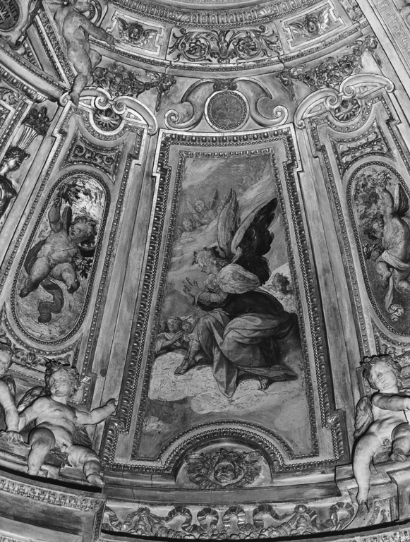 angelo (dipinto, elemento d'insieme) di Zucchi Jacopo (attribuito) (sec. XVI)