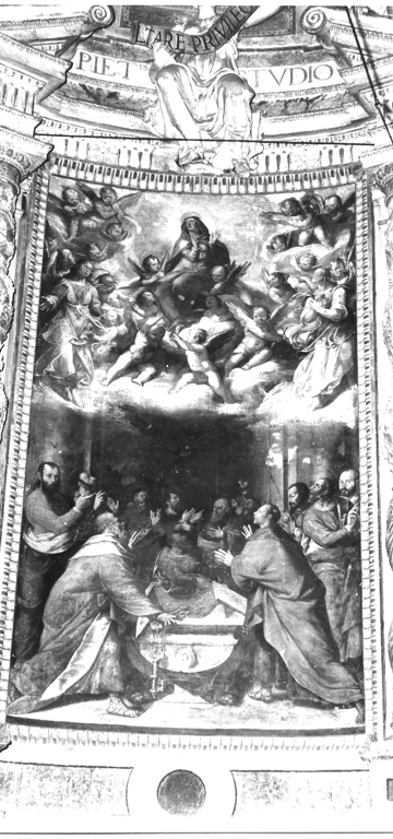 assunzione della Madonna (dipinto, opera isolata) di Agresti Livio detto Ricciutino (attribuito), Piccioli Litardo (attribuito) (sec. XVI)