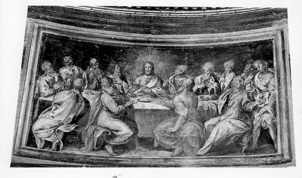 ultima cena (dipinto, opera isolata) di Agresti Livio detto Ricciutino (attribuito) (seconda metà sec. XVI)