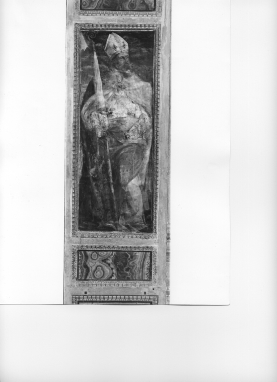 Sant'Ambrogio (dipinto, elemento d'insieme) di Agresti Livio detto Ricciutino (attribuito) (seconda metà sec. XVI)