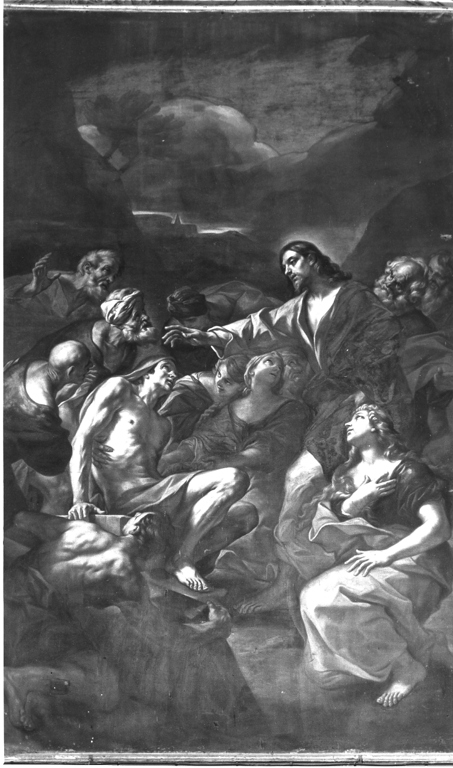 resurrezione di Lazzaro (dipinto) di Beinaschi Giovan Battista (attribuito) (seconda metà sec. XVII)