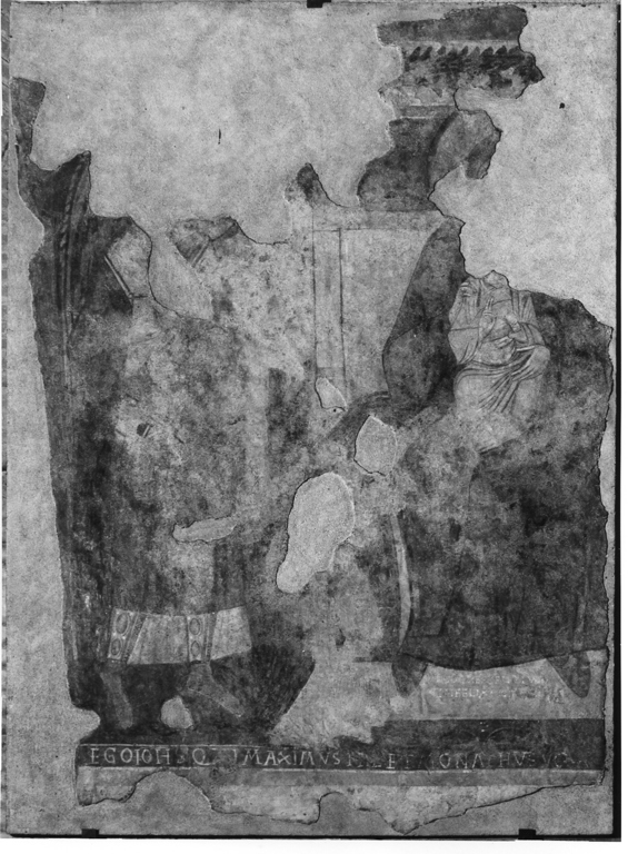 Madonna con Bambino (dipinto, frammento) di Crescentius (attribuito) (sec. VIII)