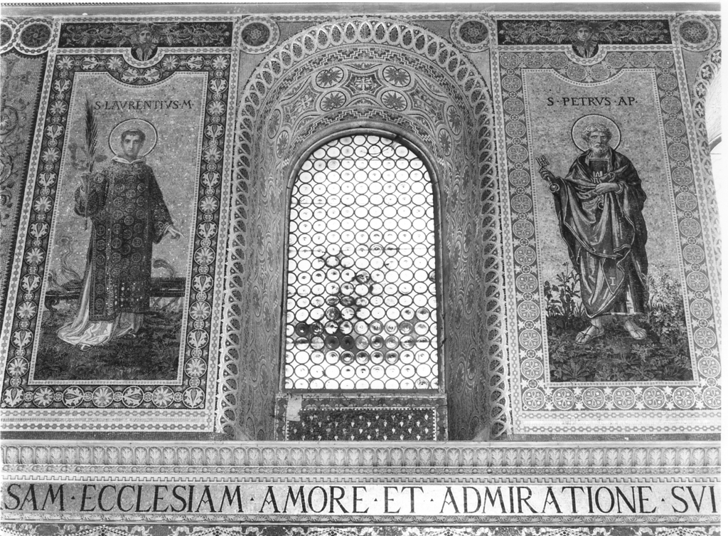 San Pietro Apostolo (decorazione musiva, elemento d'insieme) di Seitz Ludwig (attribuito) (sec. XIX)