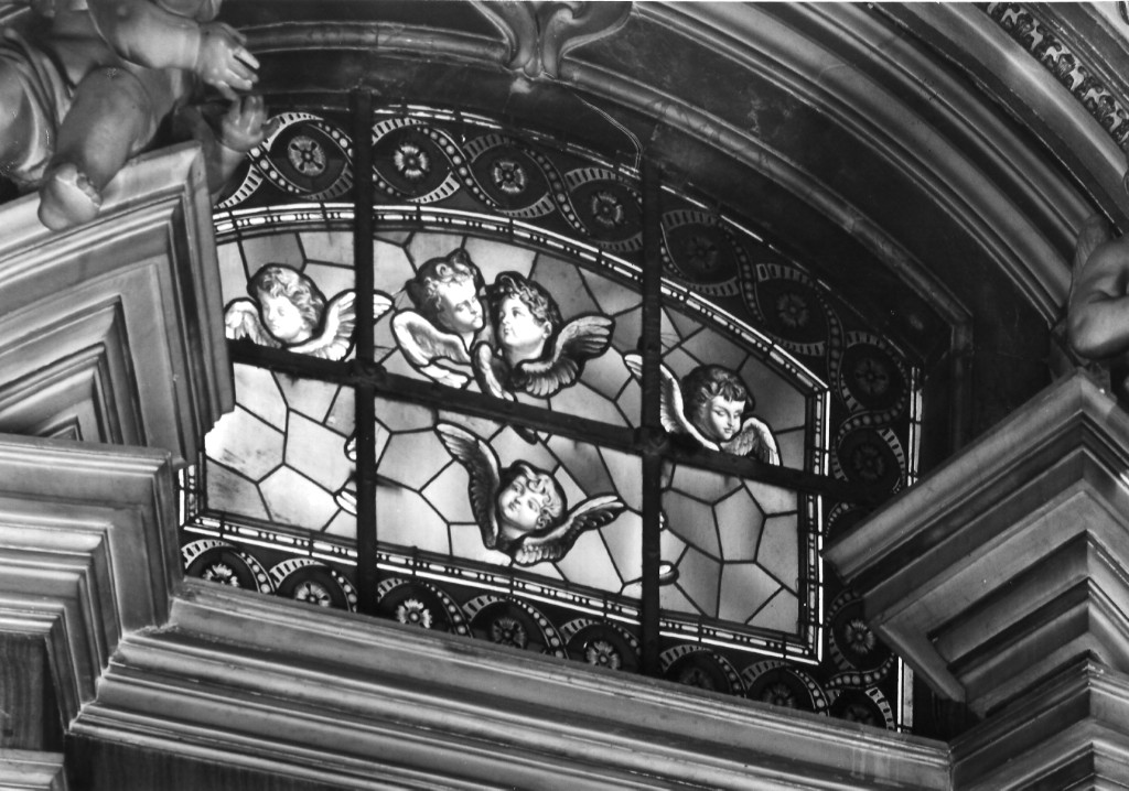 cherubini (vetrata) di Moroni Antonio (attribuito) (seconda metà sec. XIX)