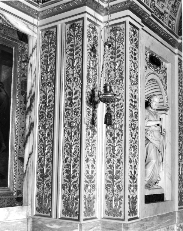 motivi decorativi a girali vegetali (decorazione plastica, serie) di Grandi Francesco (attribuito) (sec. XIX)