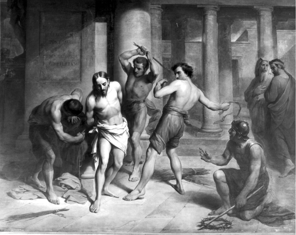 flagellazione di Cristo (dipinto) di Grandi Francesco (attribuito) (sec. XIX)