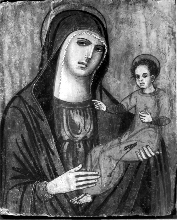 Madonna con Bambino (dipinto) - ambito tosco-marchigiano (fine/inizio secc. XIII/ XIV)