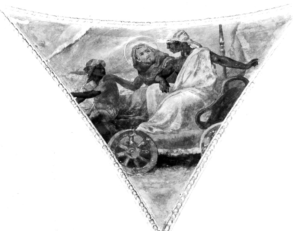 santo missionario francescano in Africa (dipinto) di Monti Virginio (attribuito) (ultimo quarto sec. XIX)