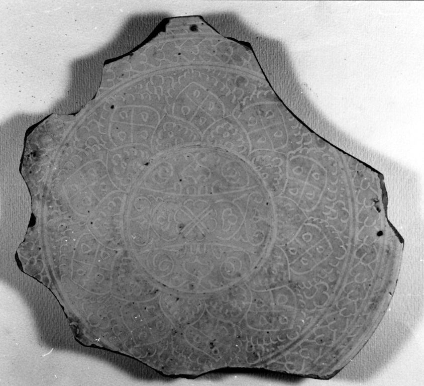 piatto, frammento - manifattura di Casteldurante (primo quarto sec. XVI)