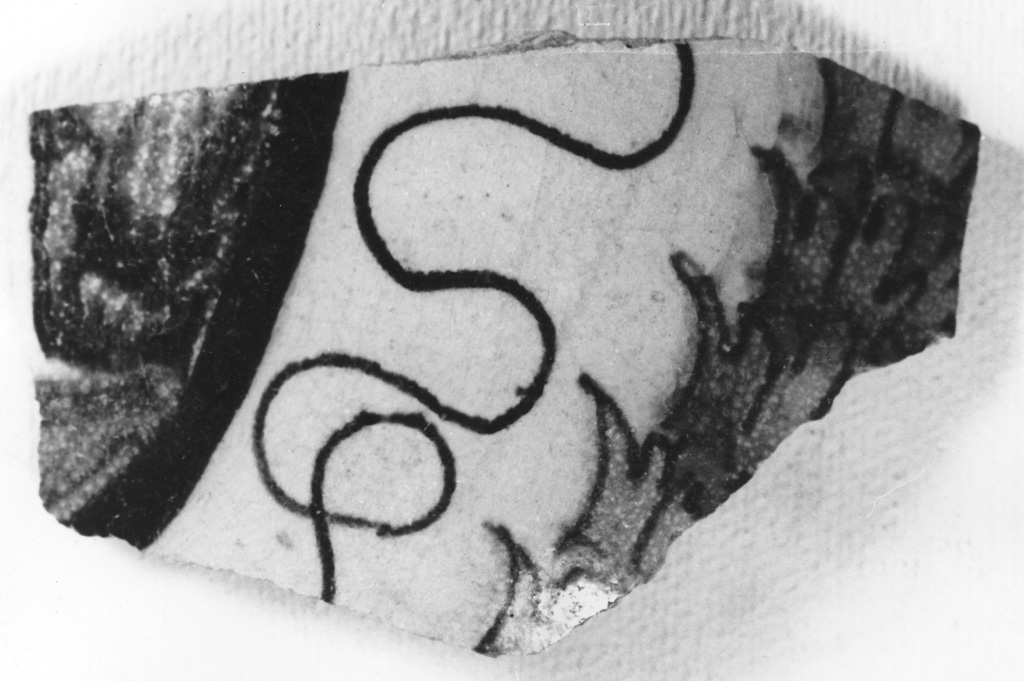 boccale, frammento - manifattura faentina (sec. XVI)