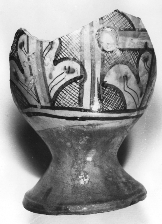 boccale, frammento - manifattura orvietana (seconda metà sec. XIV)