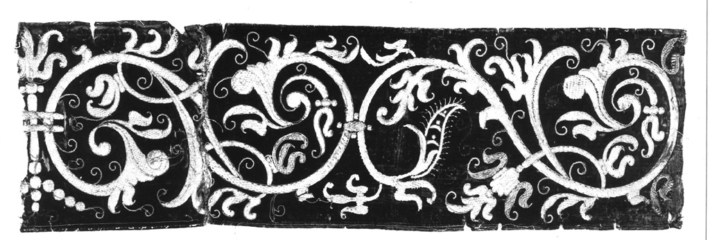 bordura, frammento - manifattura spagnola (sec. XVI)