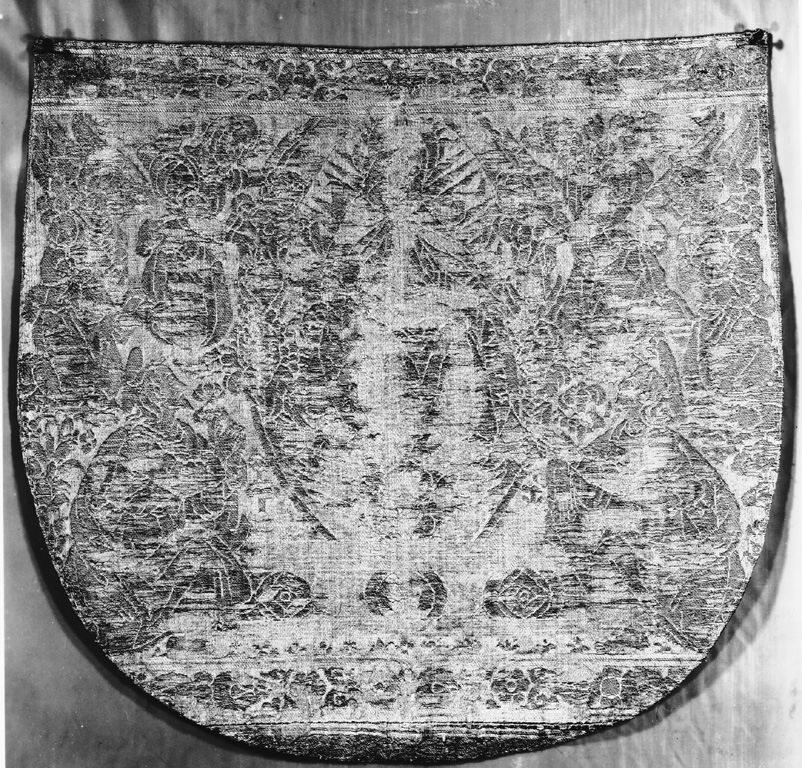 Madonna della cintola e santi (cappuccio di piviale) - manifattura fiorentina (ultimo quarto sec. XV)