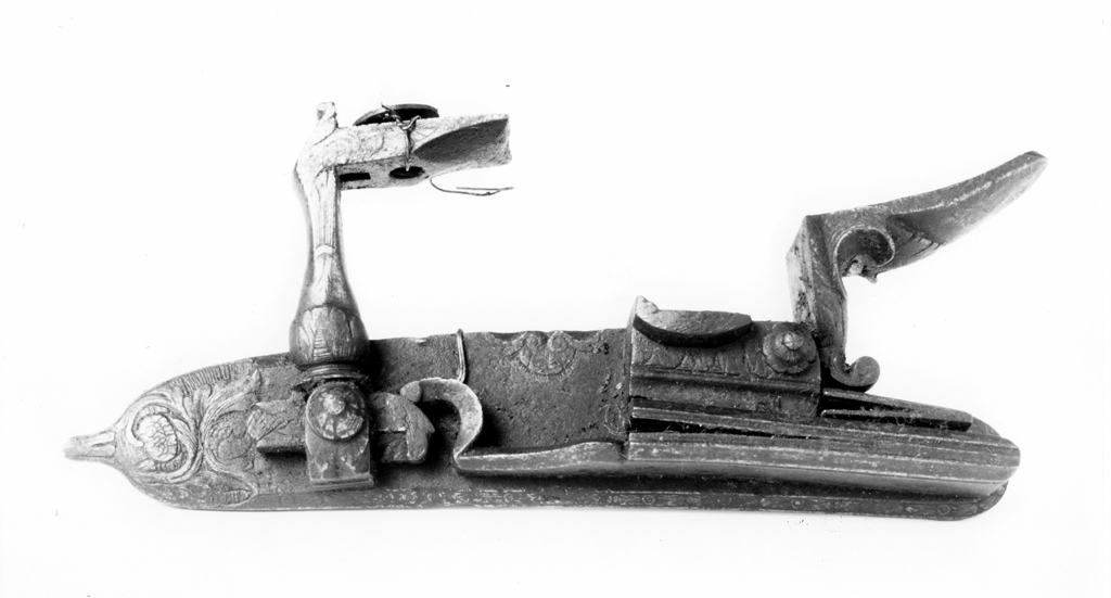 piastra di fucile - ambito Italia settentrionale (sec. XVIII)